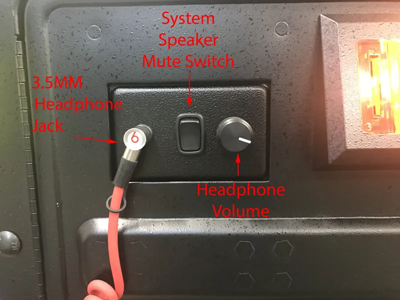 PinPAC 7 CG1 Headphone Kit for Chicago Gaming Systems With "C" Door