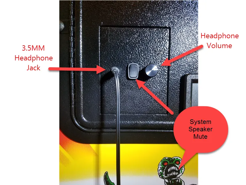 PinPAC 7 CG3 Headphone Kit for Chicago Gaming Systems with "H" Door, V 3.1 Controller