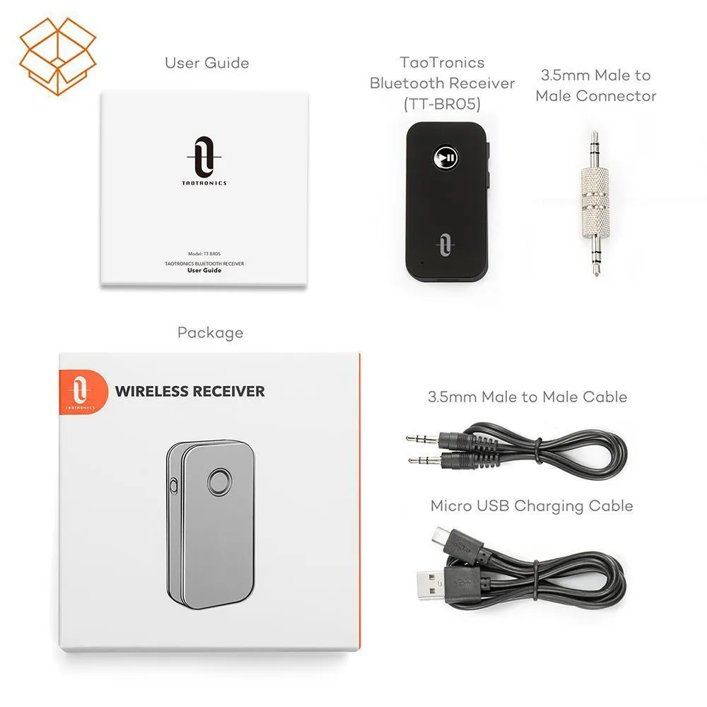 Portable Wireless Car Aux Adapter, 3.5mm Stereo Car Kits