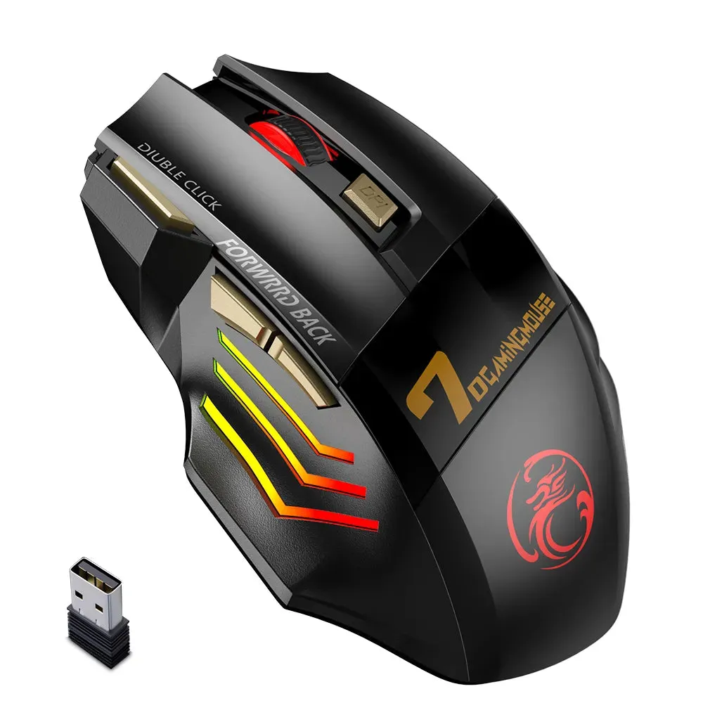 Rechargeable Wireless Mouse Bluetooth Gamer Gaming Mouse For Laptop PC