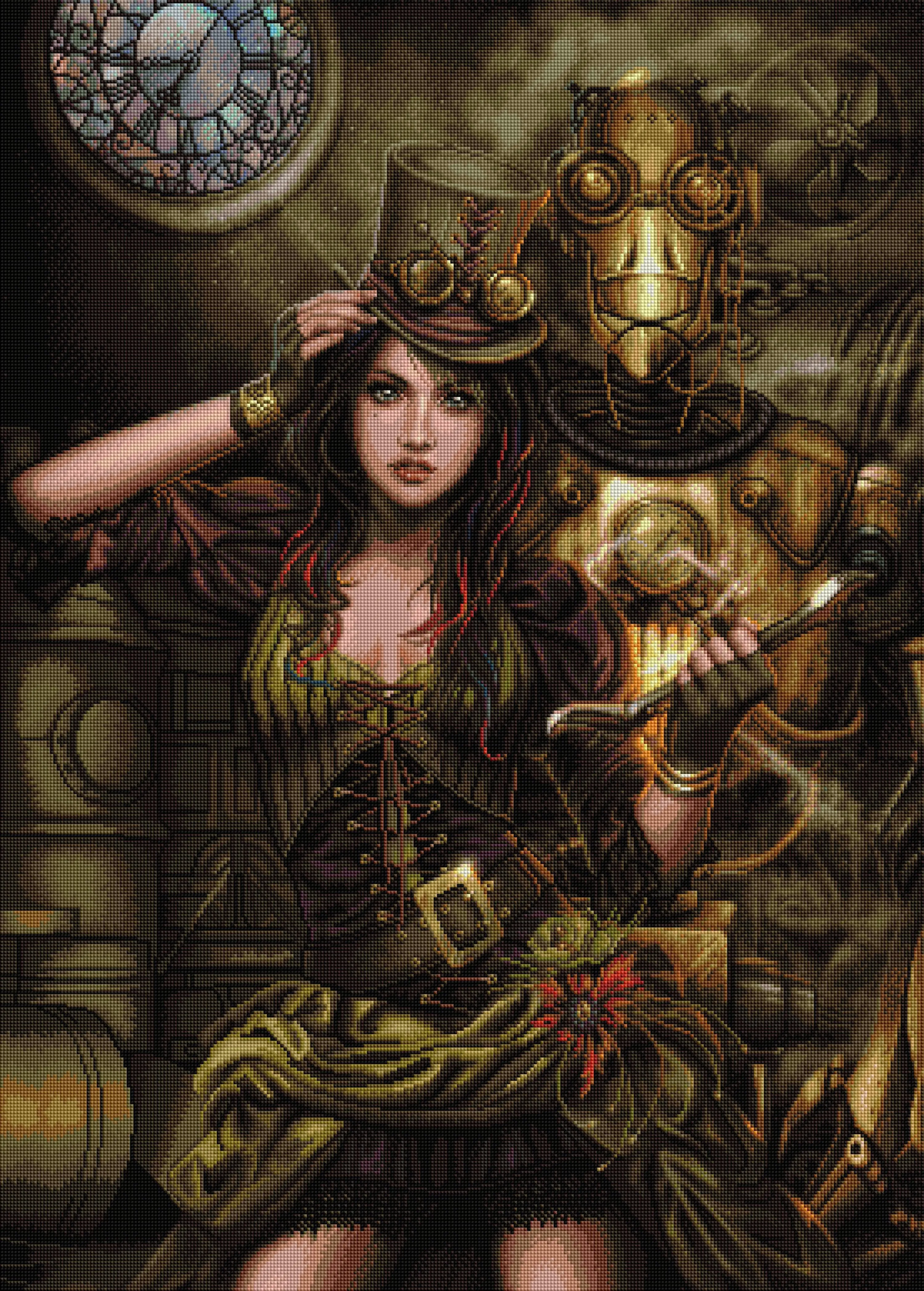 Steampunk Prowess by Cris Ortega, Diamond Art Kit