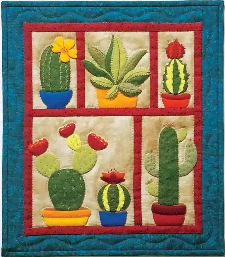 Succulents Quilt Knit