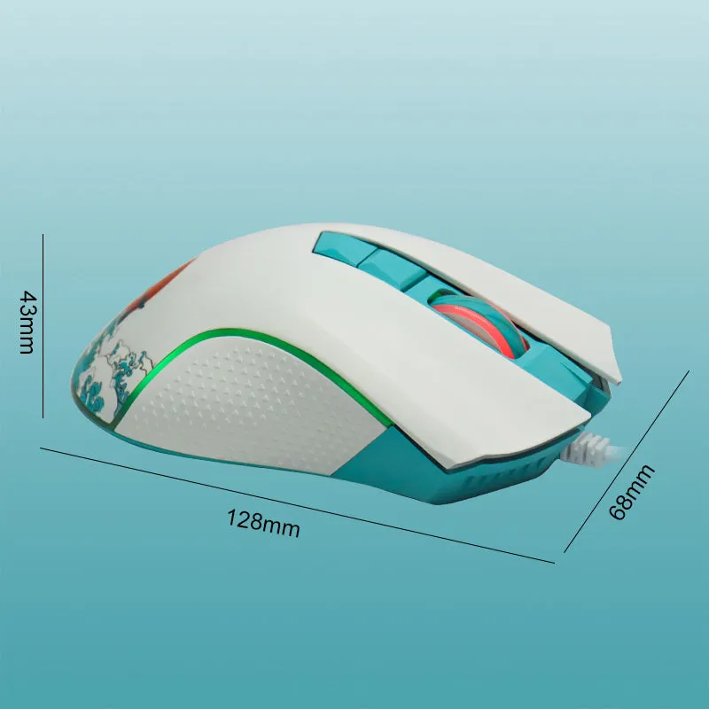 XVX G705 Coral Sea Theme Gaming Mouse