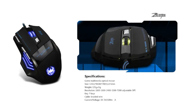 ZELOTES T-80 Gaming Mouse